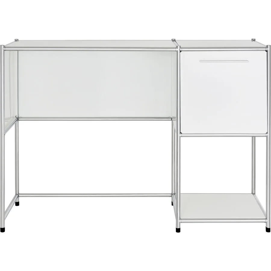 Schreibtisch Cubo Weiss Metall 114.5 cm