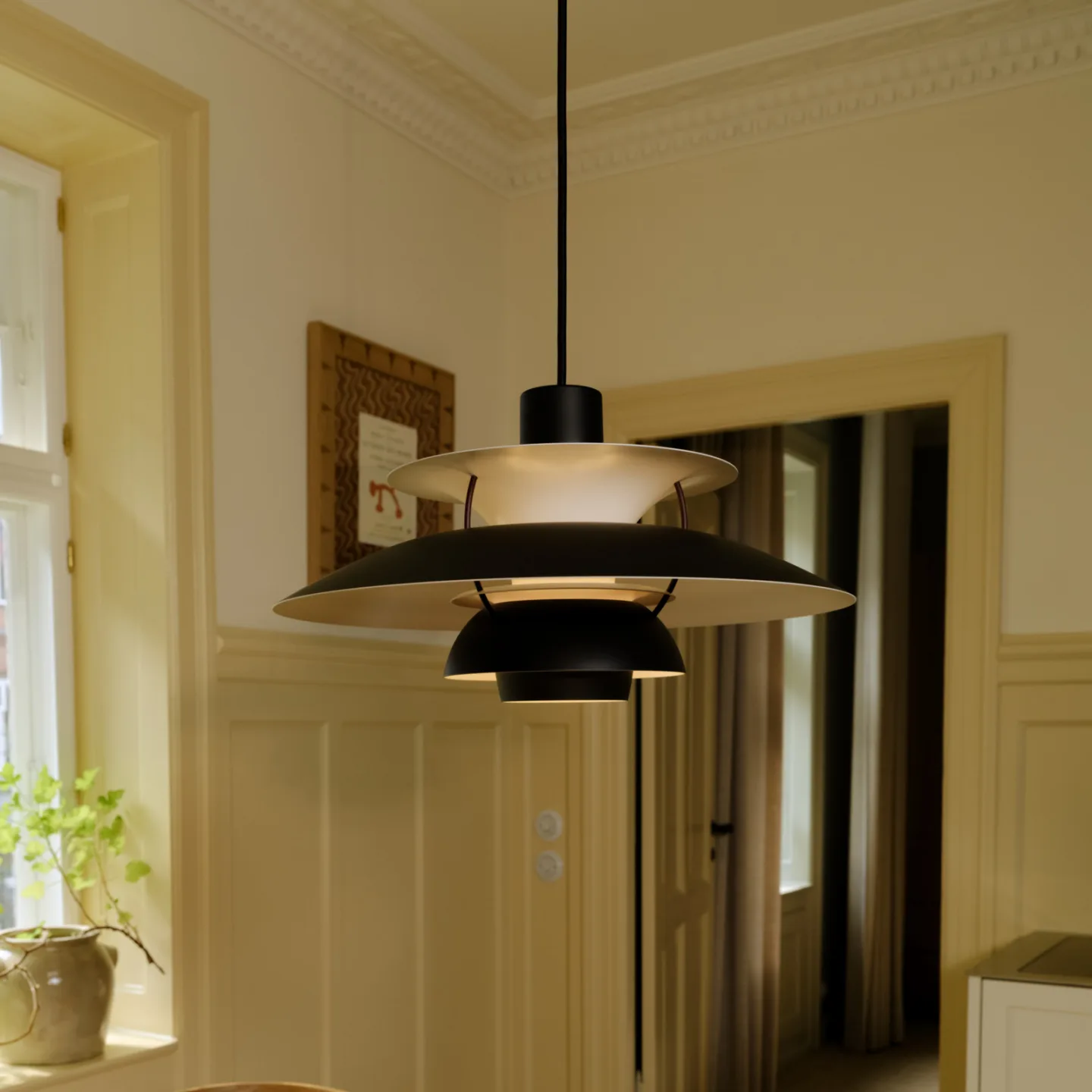 PH 5 300 Hängelampe Black Edition 2025 E14 - Louis Poulsen - Wohnzimmer - Modern - Metall - Einflammig