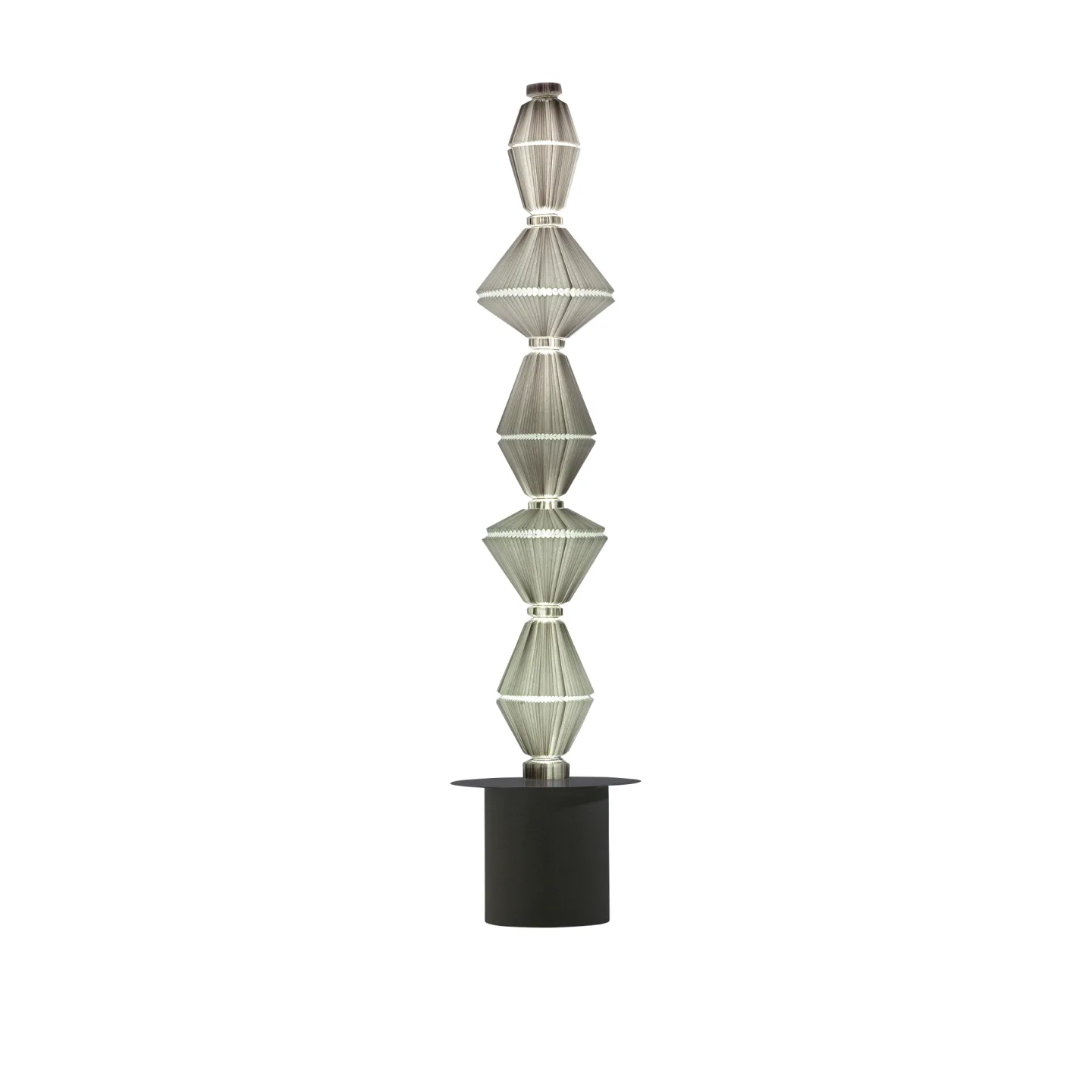 Parachilna - OiPhorique P Gr Structure Light Grey Diffuser Excl. 2x G5 54W 2.700K - Skärmlampor - Atelier Oï - Grå