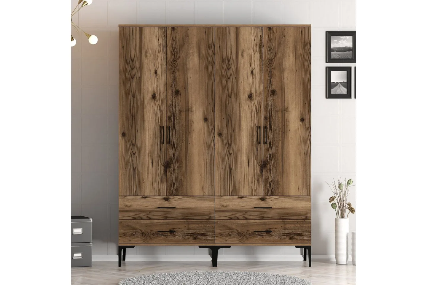 Kumsal Garderob 160 cm - Valnöt