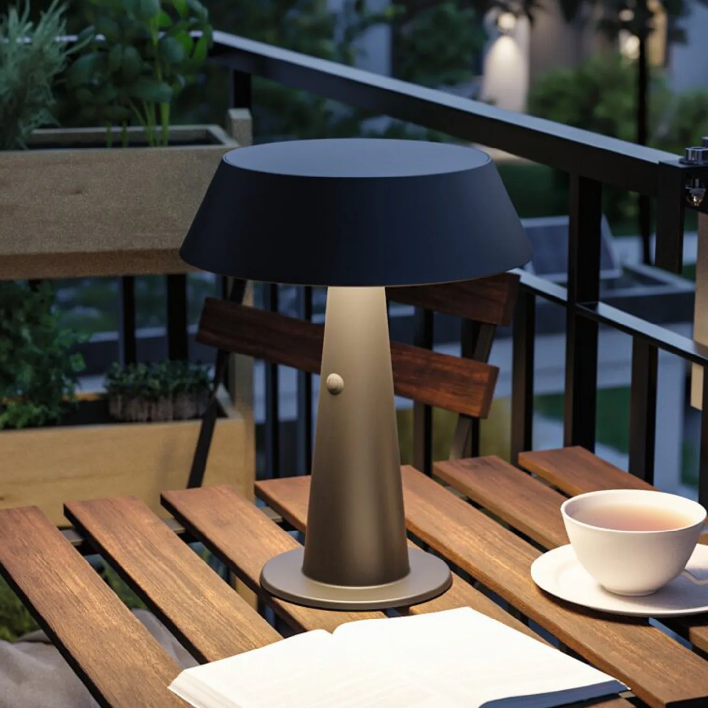 Soala LED-Solar-Tischlampe, anthrazit, 31 cm IP44 - Paulmann - Terrasse - Modern - Kunststoff - Einflammig