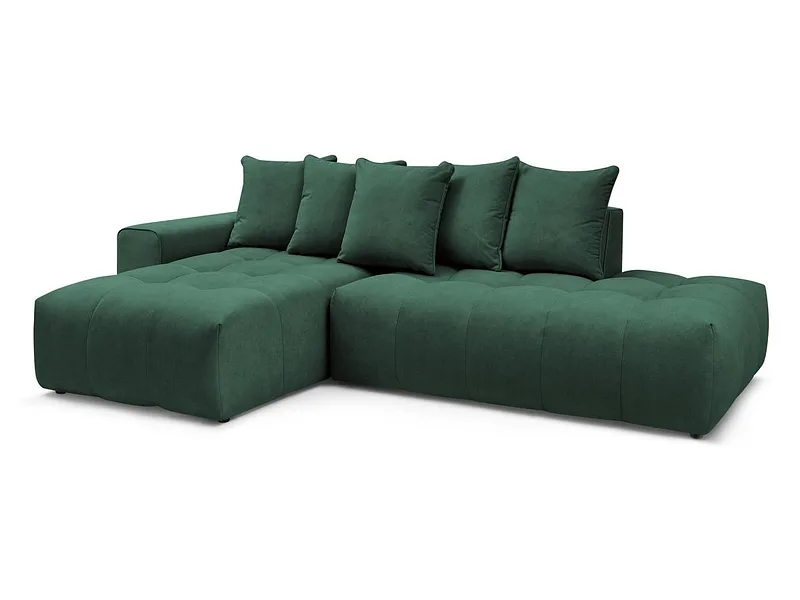 Ecksofa BOBOCHIC MONT-BLANC Samt grün