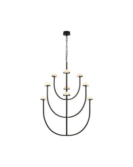 Pedra XL Three-Tier Chandelier Bronze