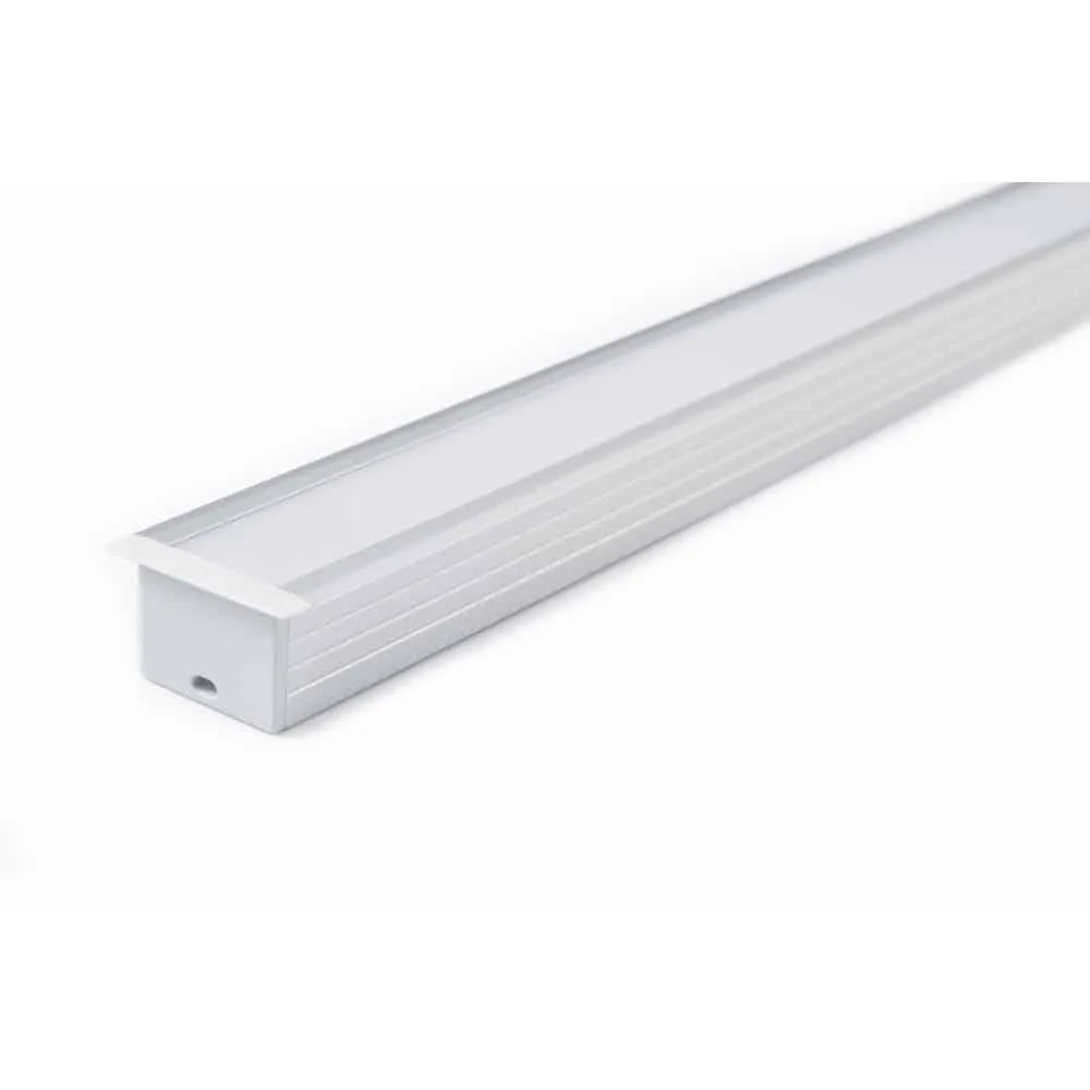 Aluminiumprofil Set U-profil Infälld 23x20mm 2000mm