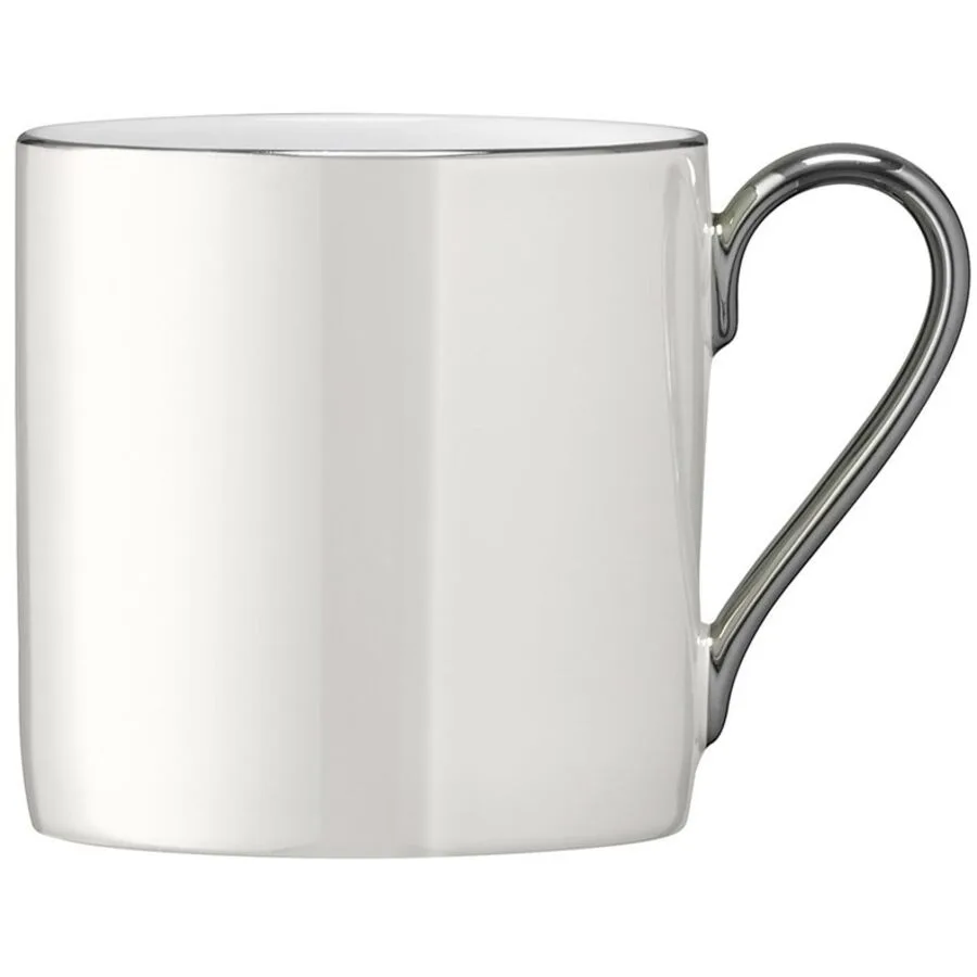 LSA International Kaffeetasse Palazza perlmutt/platin Porzellan H 8.5 cm 0.34 l