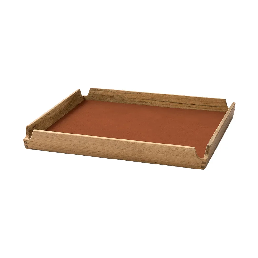 LIND DNA Airy Teak-Tablett square S Nupo nature