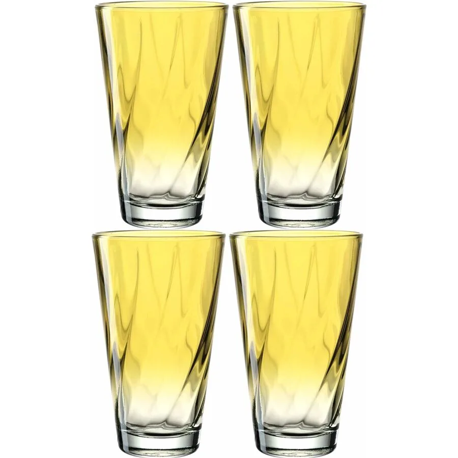 Gläser-Set Leonardo Gelb Glas 0.3 l