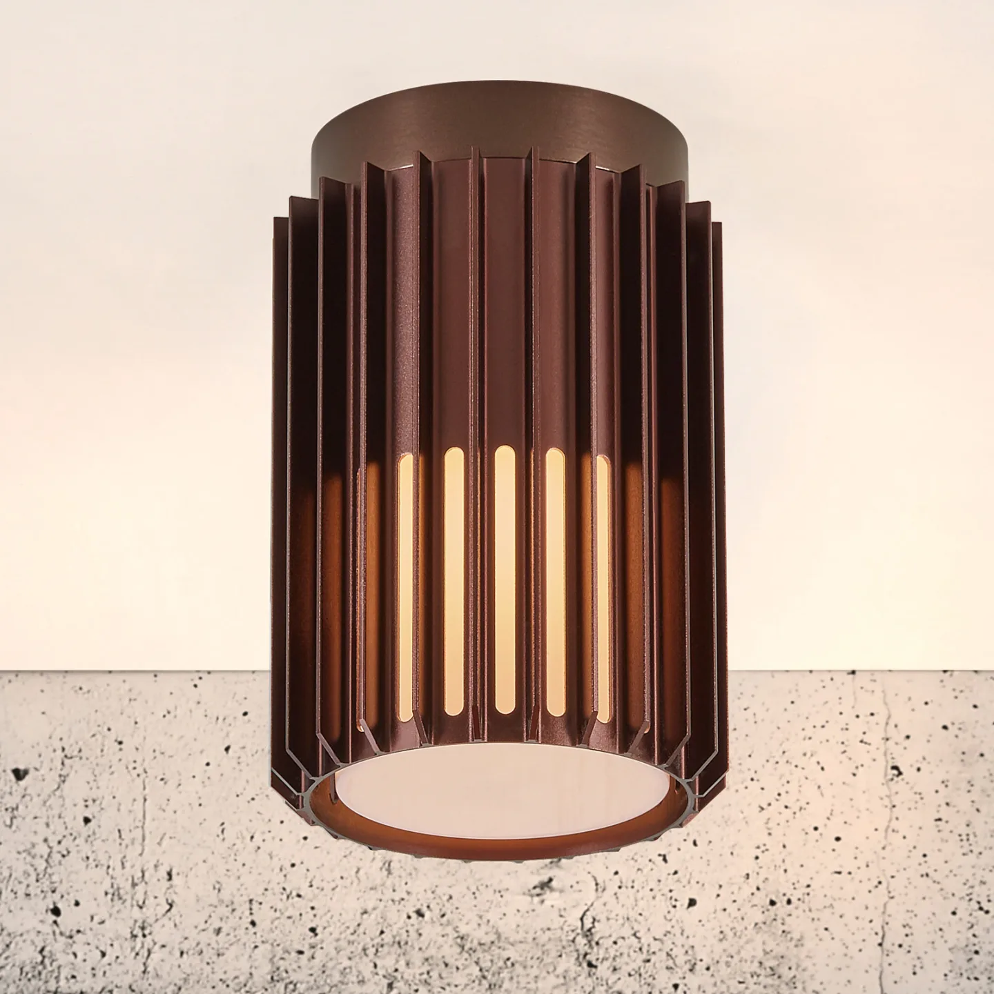 Aludra Außen Deckenleuchte Seaside Brown Metallic - Nordlux - Terrasse - Design - Aluminium - Rund