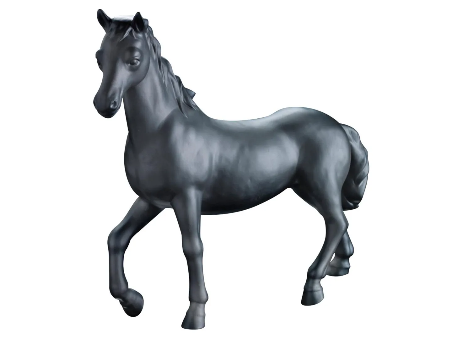 Abhika Figur Stute Schwarz H: 50 cm | Schubiger Möbel