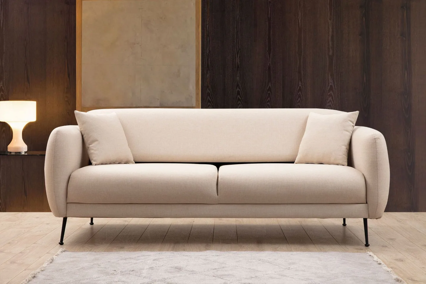 Longbush Soffa 3-sits - Beige