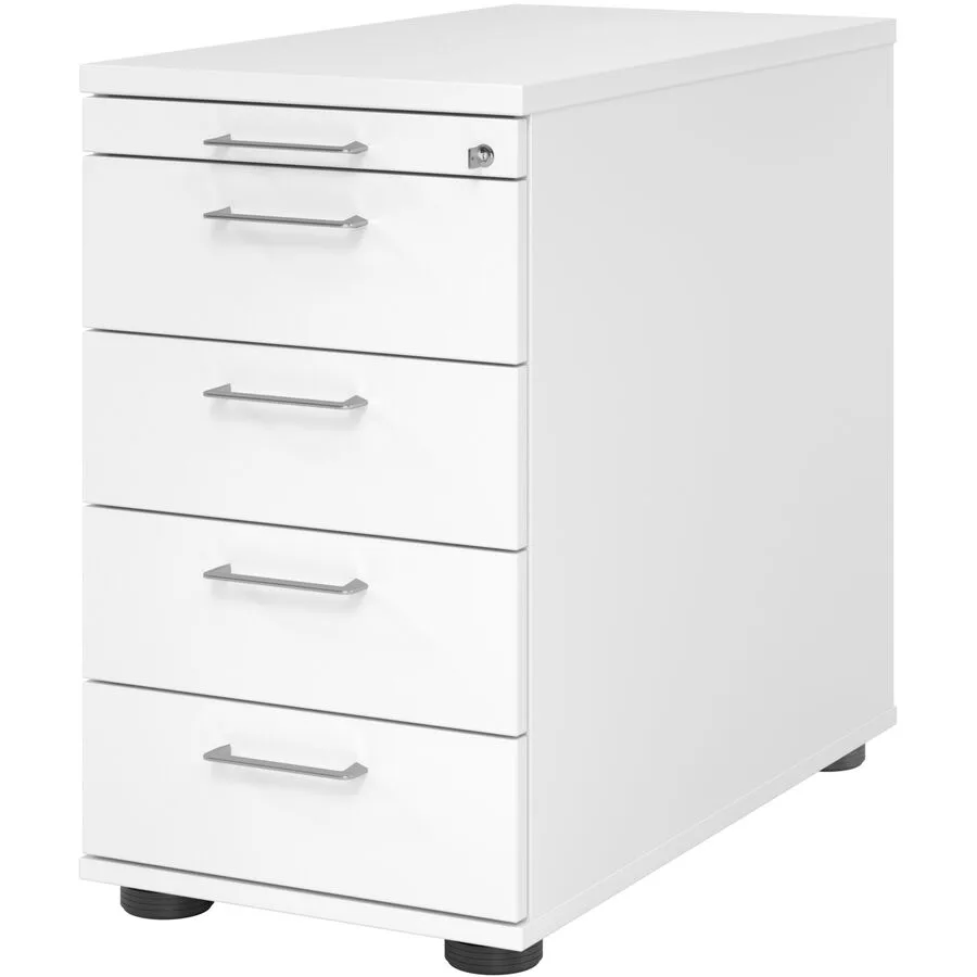 Standcontainer Office weiss Holzwerkstoff B 42.8 H 76 cm