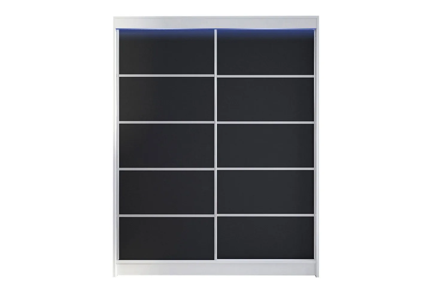 Pickering Garderob 150x200 cm - Svart/Vit