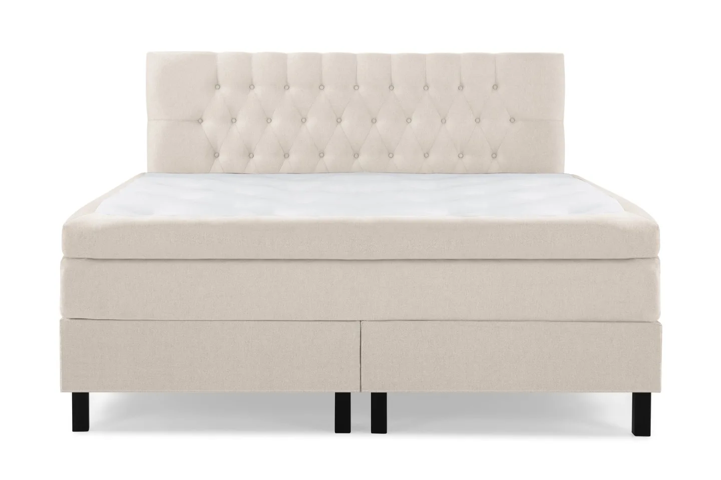 Lucky Komplett Sängpaket 160x200 Latex Diamant Sänggavel - Beige