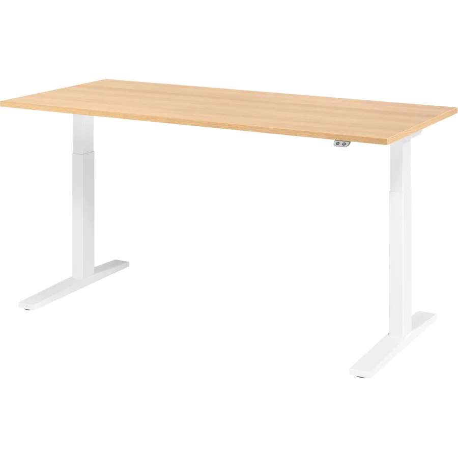 Schreibtisch Office eiche Holzwerkstoff B 180 T 80 cm