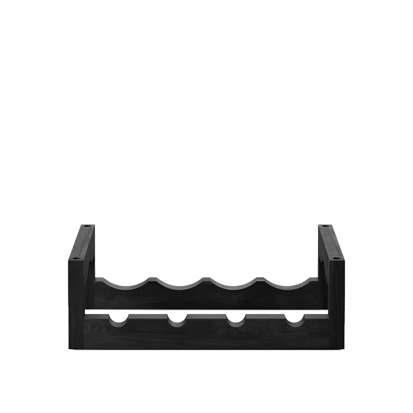 Massproductions - Silo Stackable Wine Rack - Black Stained Ash - Trä