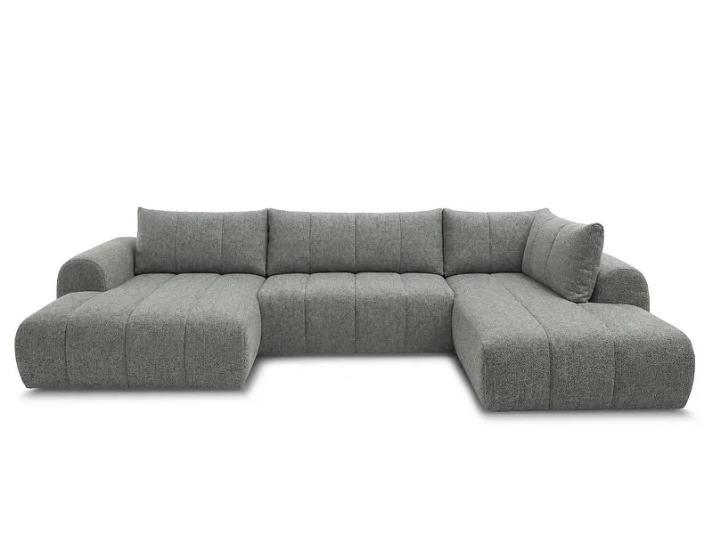 Wohnlandschaft BOBOCHIC NESTY Stoff chiniert dunkelgrau