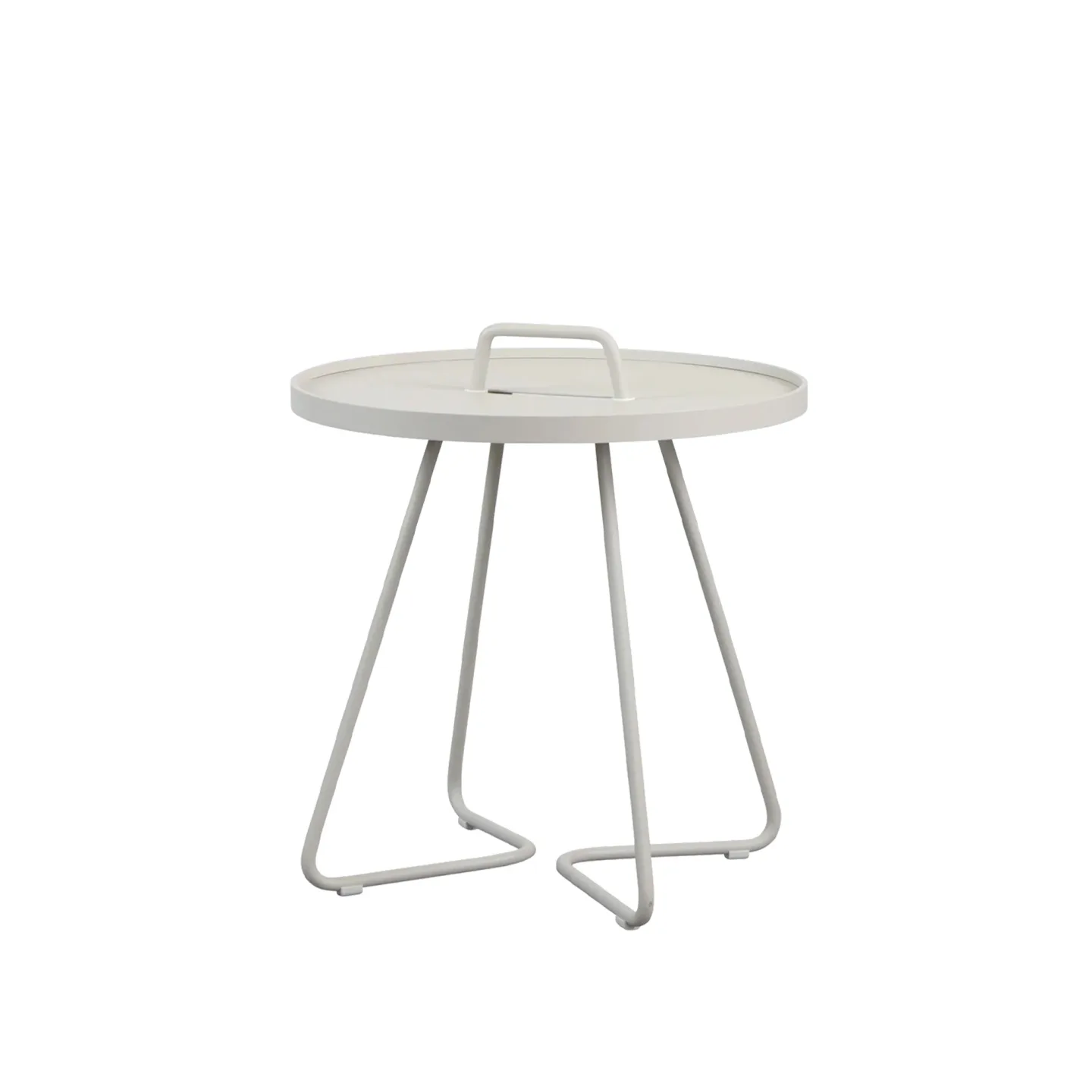 Cane-Line - On-the-move sidobord - S, Sand - Småbord och sidobord utomhus - Strand+Hvass - Beige - Metall