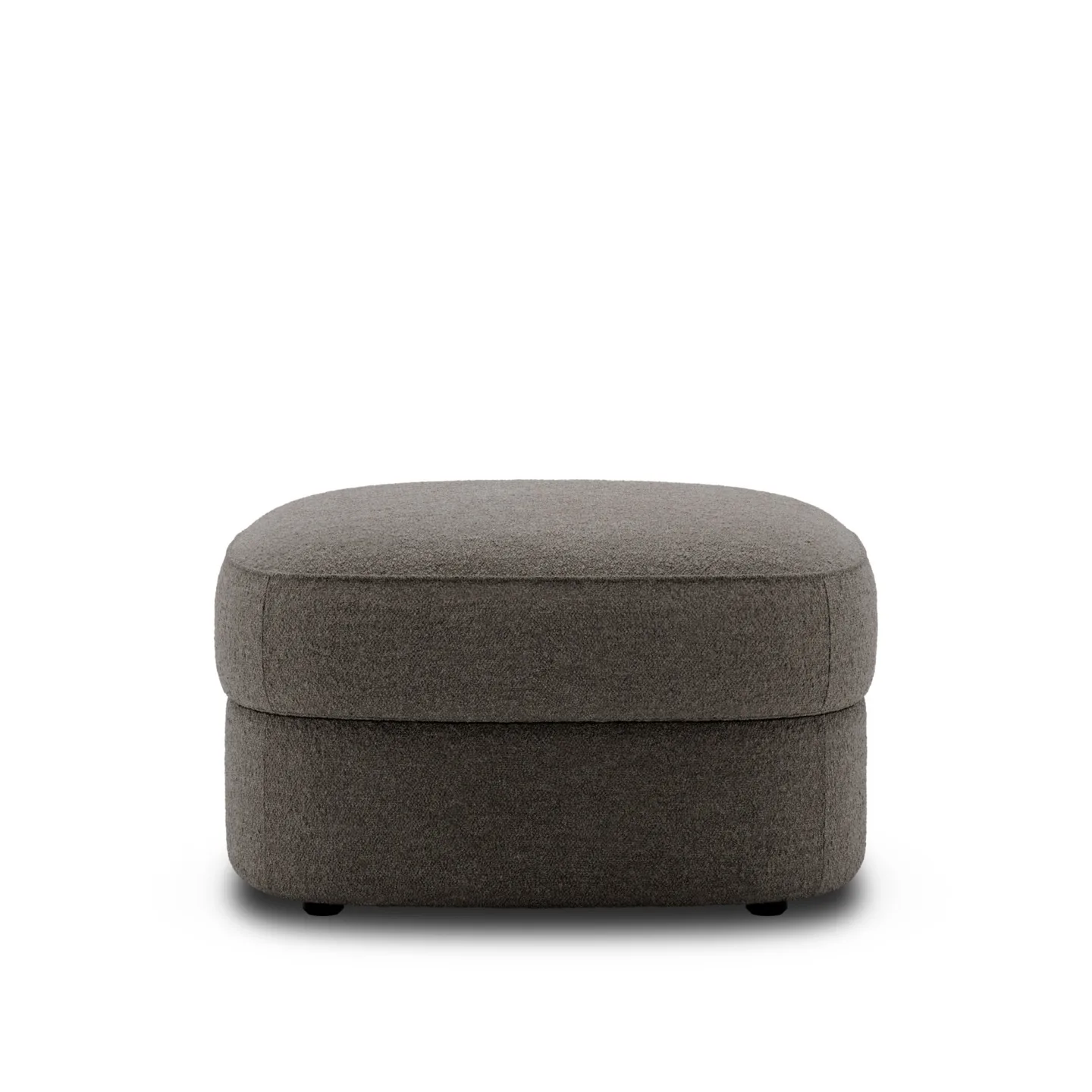 New Works - Covent Pouf, Small, 65x65, Barnum 10 Dark Taupe - Category B - Sittpuffar - Arde Design Studio - Trä/Textilmaterial