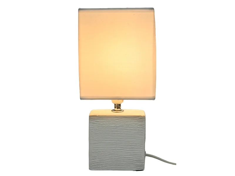 Tischlampe KUBIK 30cm 40W weiss