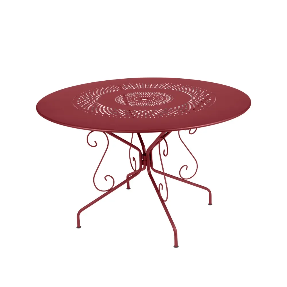 Fermob Montmartre bord Ø117 cm Chili (röd)