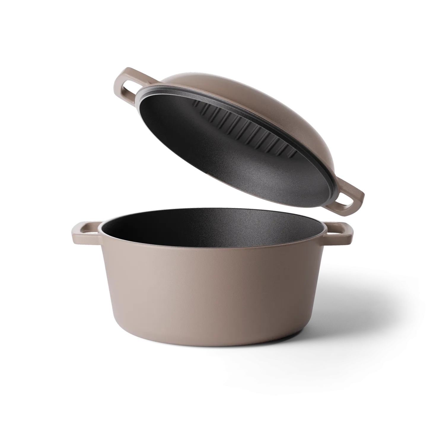 Taupe of Mind 2 in 1 Gusseiserner Bräter