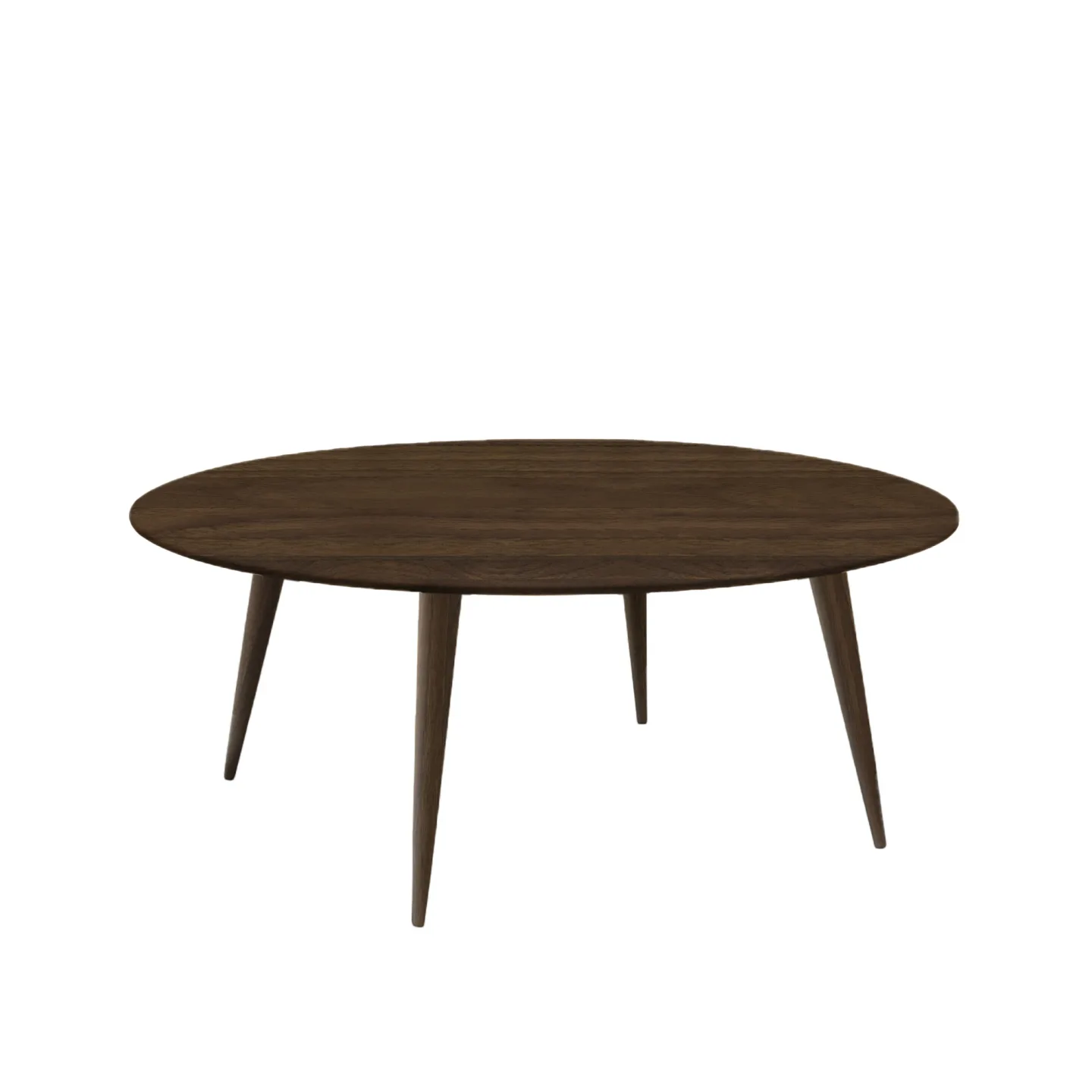 Naver Collection - AK 2550 Point Soffbord, Höjd 51 cm, Skiva i Oljad valnöt, Ben i samma trä, Med stålfot - Soffbord - Nissen & Gehl - Träfärgad - Metall/Trä