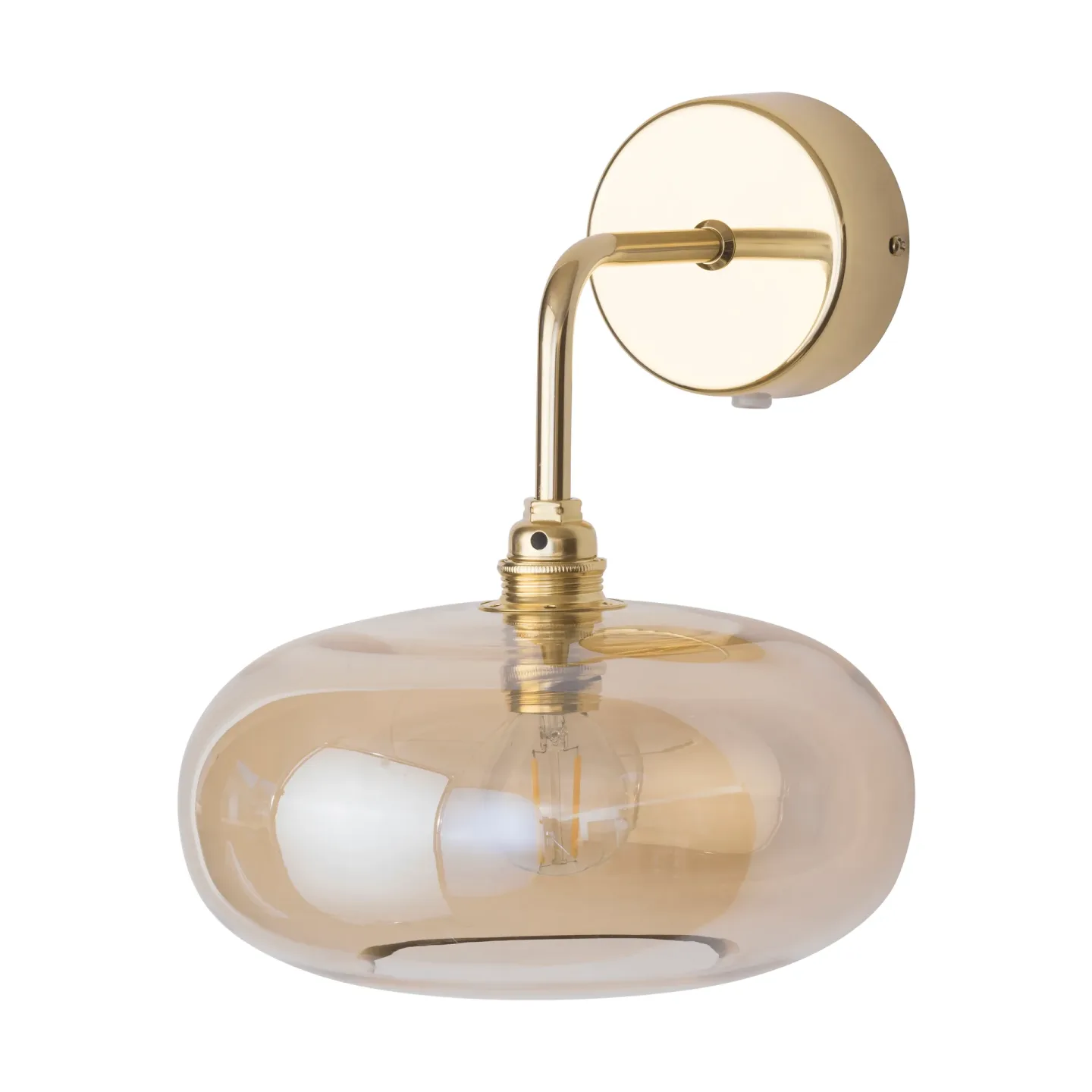 EBB & FLOW Horizon vägglampa Golden smoke