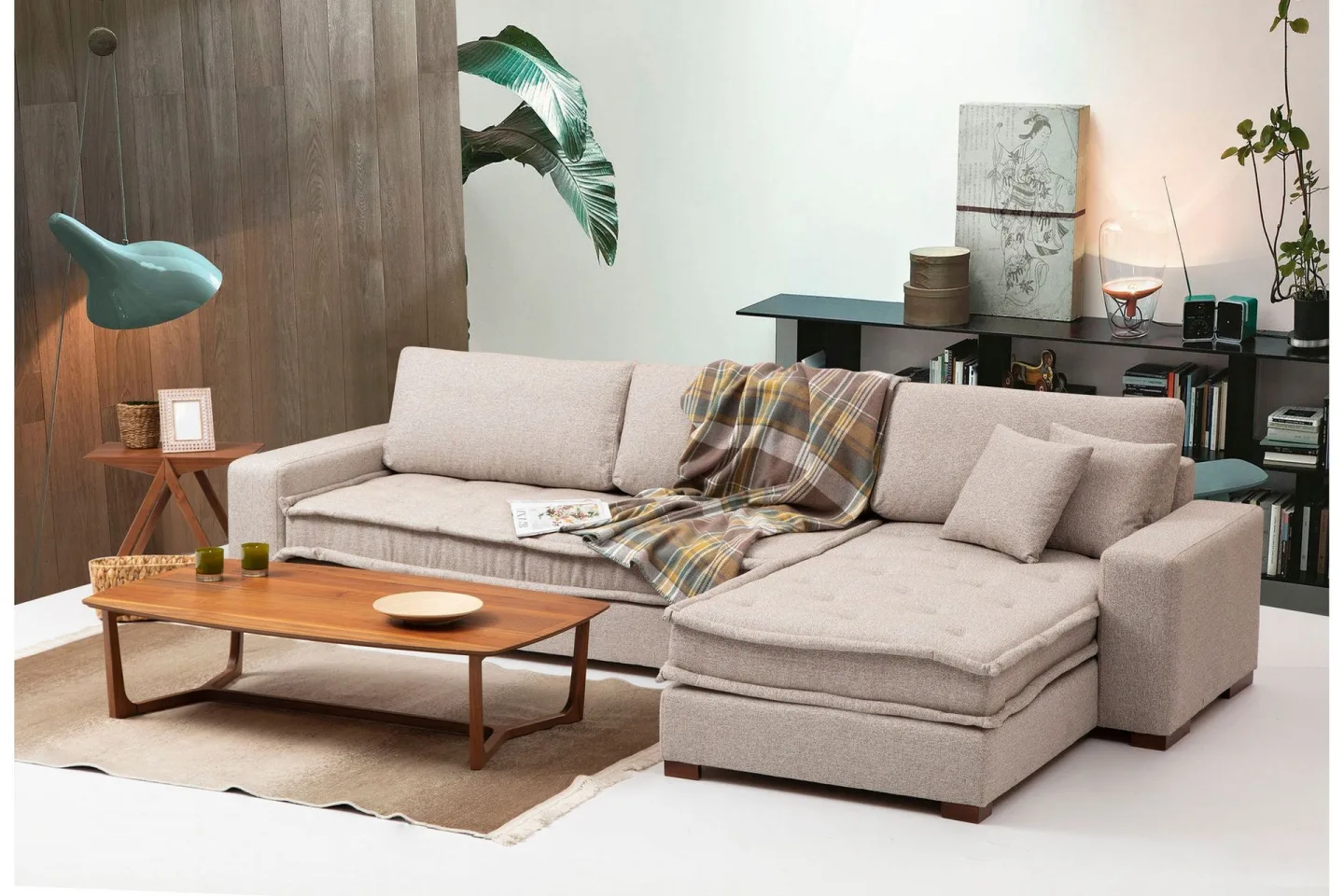 Gladfield Divansoffa 3-sits - Beige
