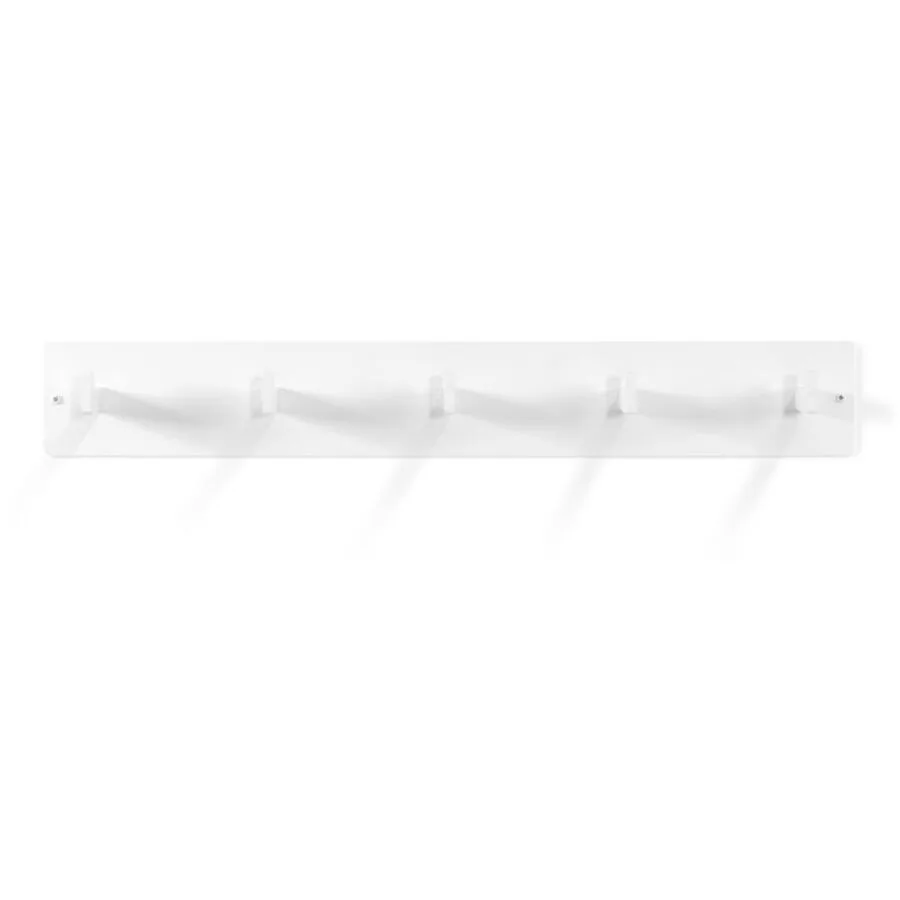 Spinder Design Garderobenleiste Hesta Weiss Stahl 10 cm