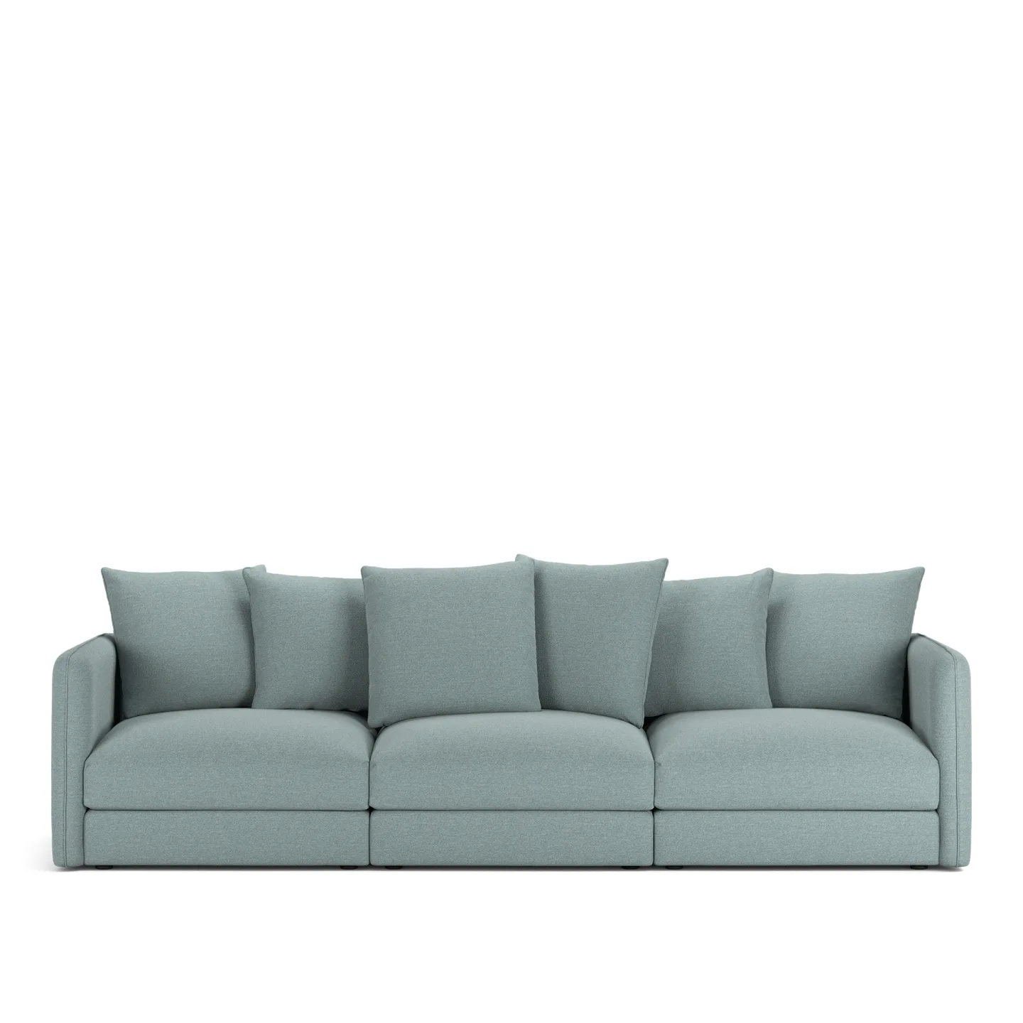 NOGA - Pavarotti 3-Seater, Fixed Cover, Cushion Variant 01, Lario 12 - Soffor - Blå