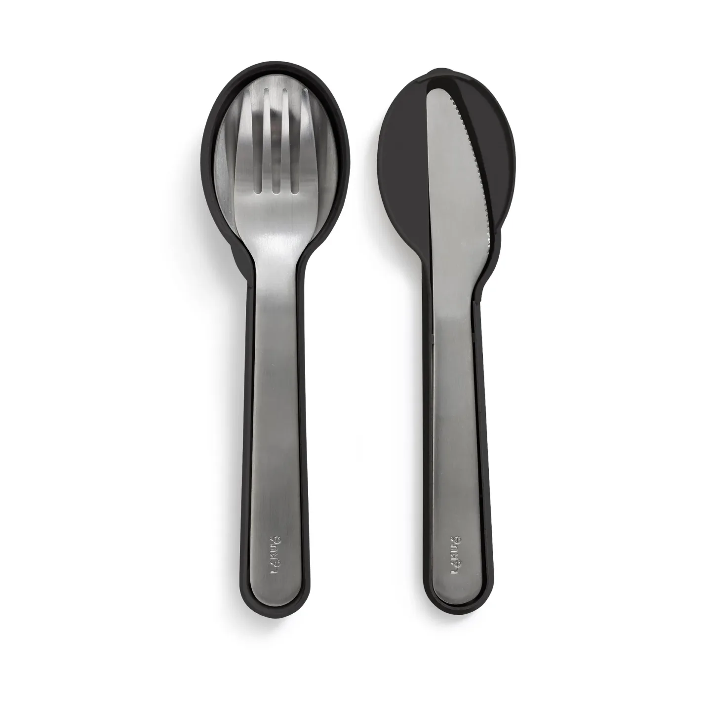 Lékué Lékué Besteckset mit Etui 5 Teile Black