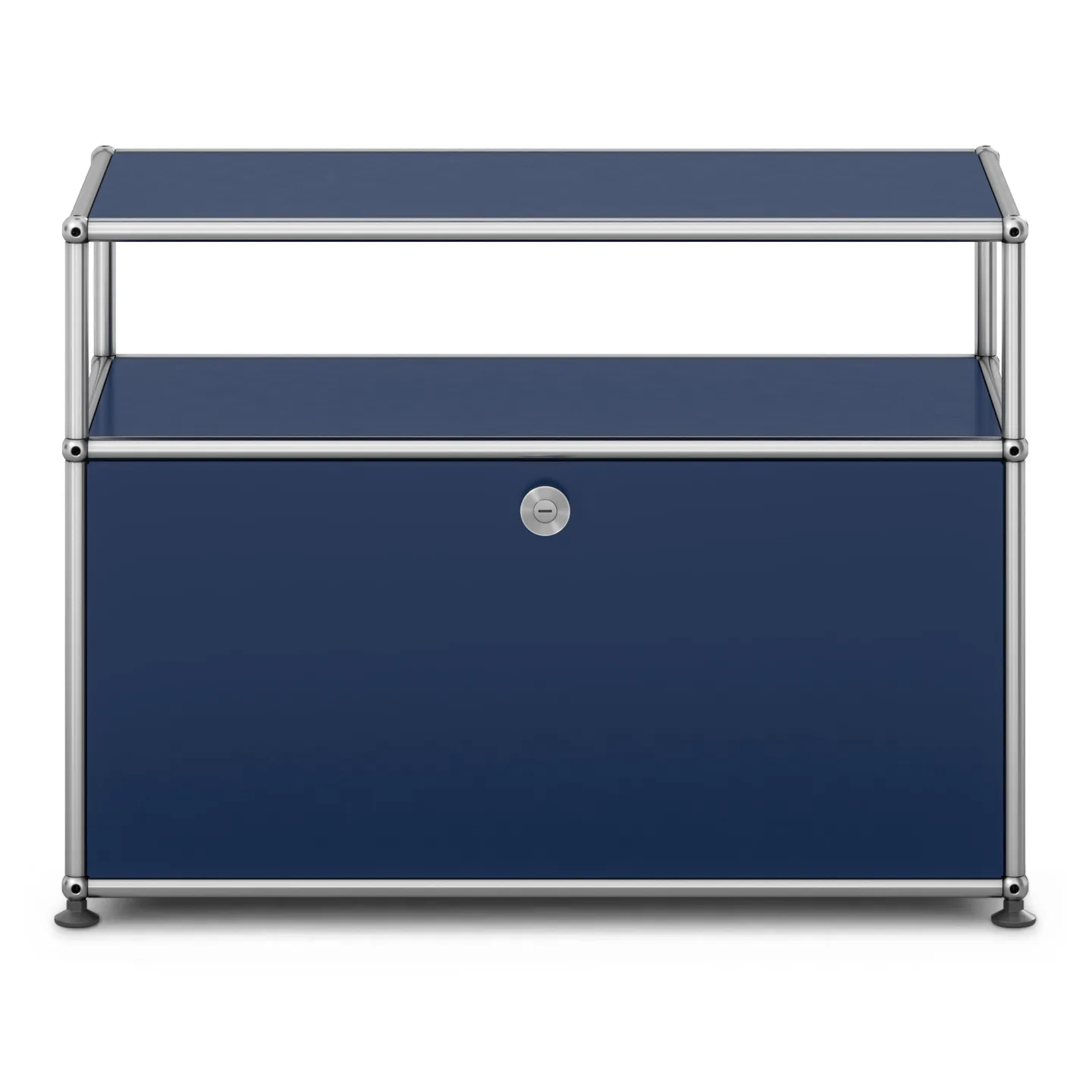 USM - USM Haller Occasional Furniture O1 Steel Blue - Sidobord - Fritz Haller & Paul Schärer - Blå