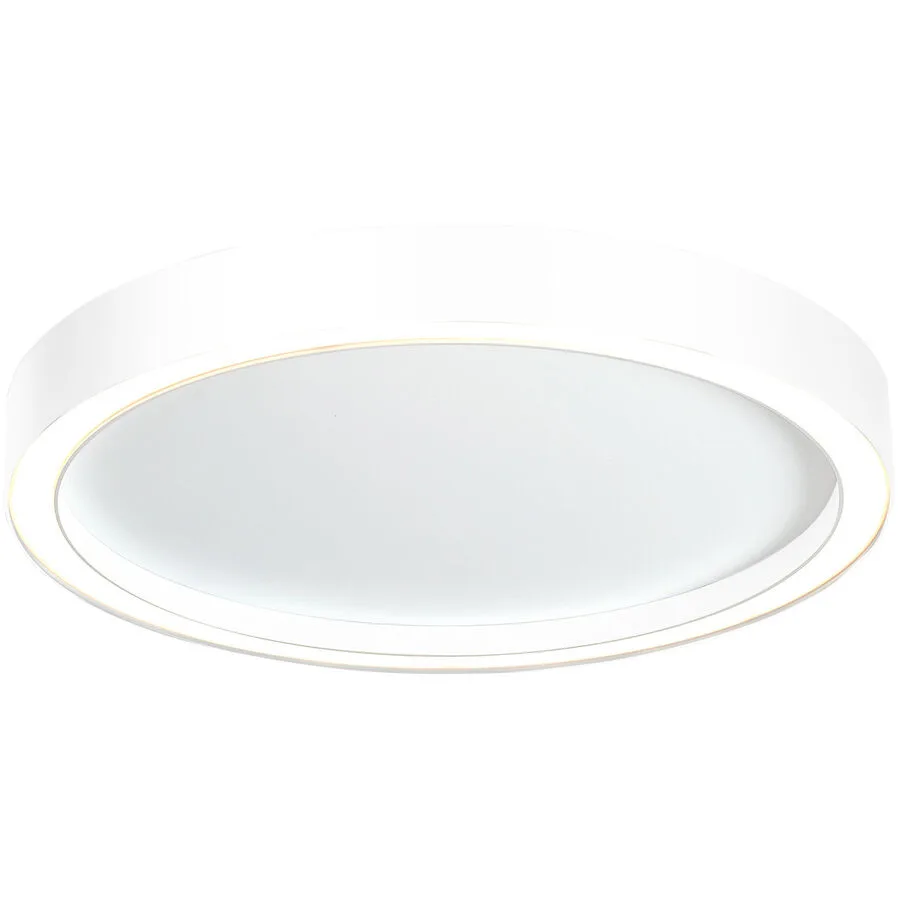 Bopp Deckenlampe Aura Weiss Aluminium 30 cm 4 cm - LED - Lichtfarbe: Extra warmweiss - LED Energiesparlampen