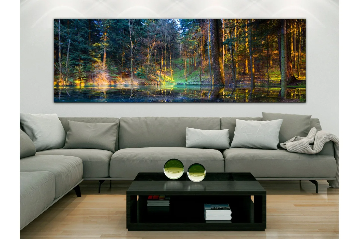 Tavla Pond in the Forest (1 Part) Narrow 150x50 -