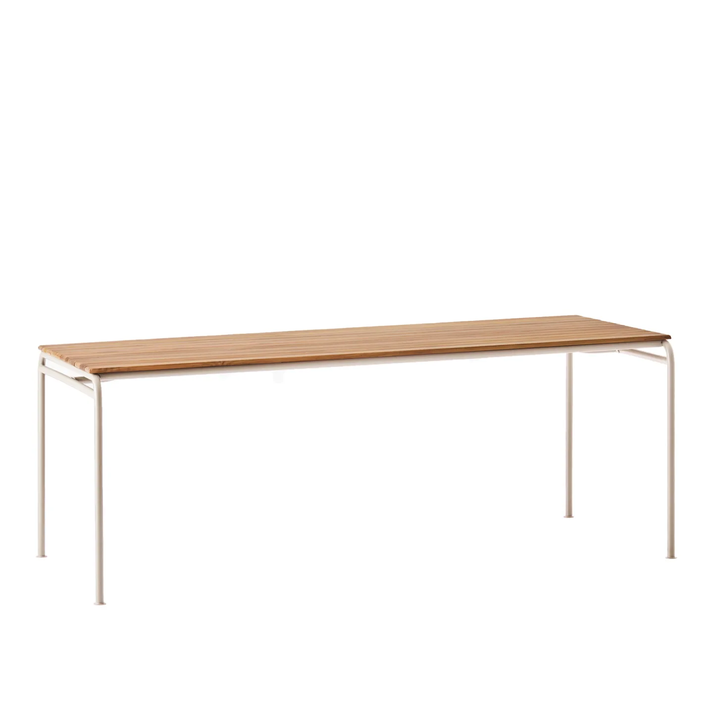 A Huseby - Kallio Outdoor Dining Table Large Ivory - Matbord utomhus - Sami Kallio - Vit - Metall/Trä