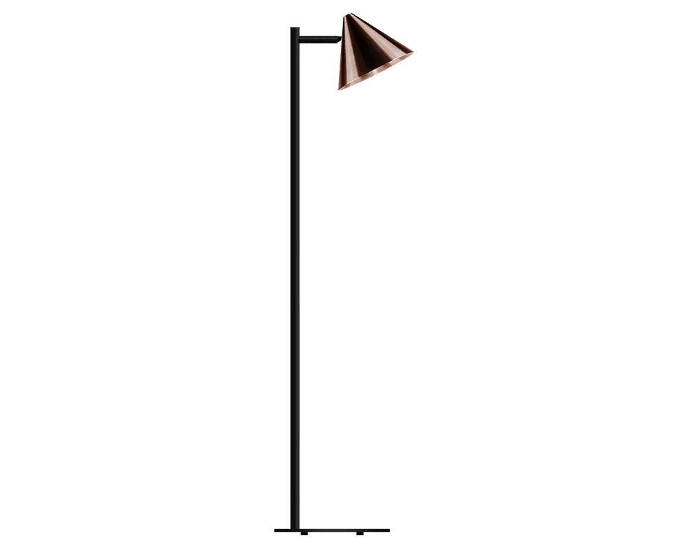 Westal - Tratt Micro - Golvlampa - Mörkoxiderad koppar