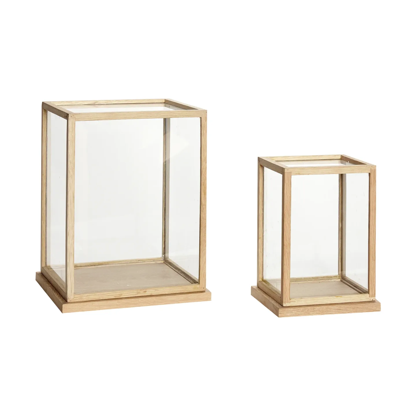 Hübsch Spectacle Display Box Large Set mit 2 Eiche