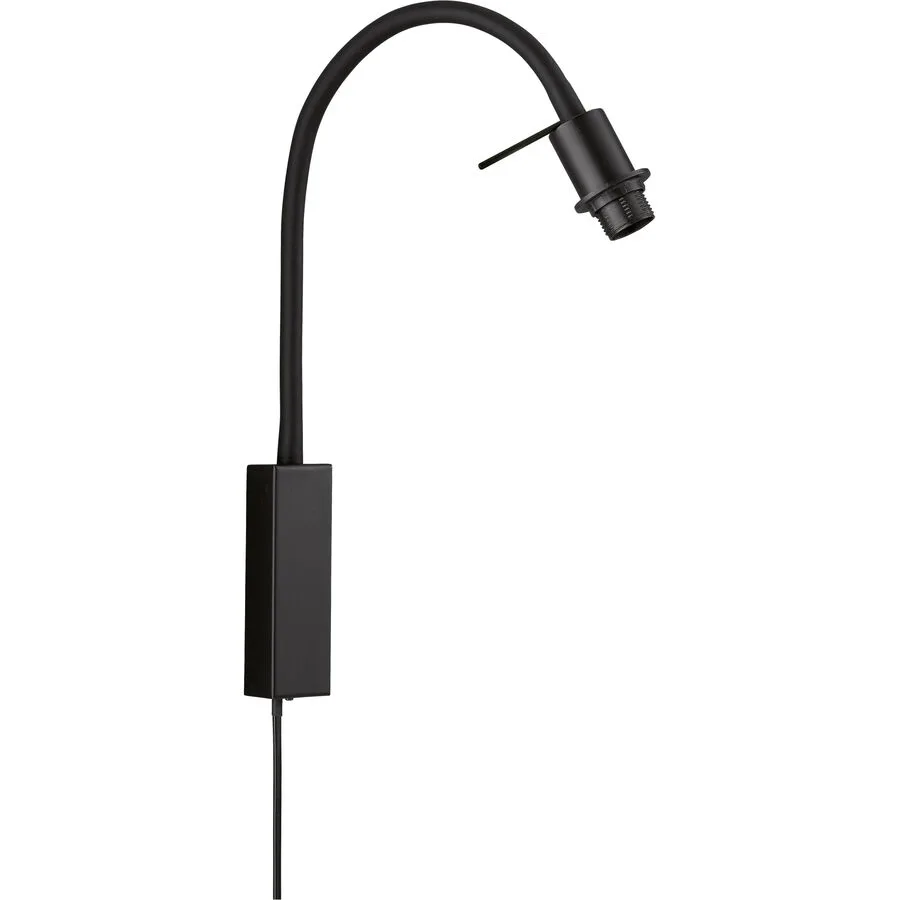 Wandlampe Nero M6 Schwarz Metall 4 cm 40 cm