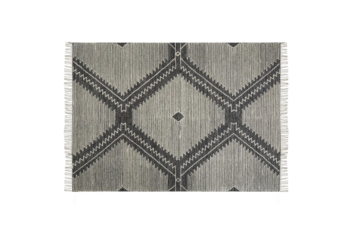 Arbaa Bomullsmatta 160x230 cm - Svart/Vit