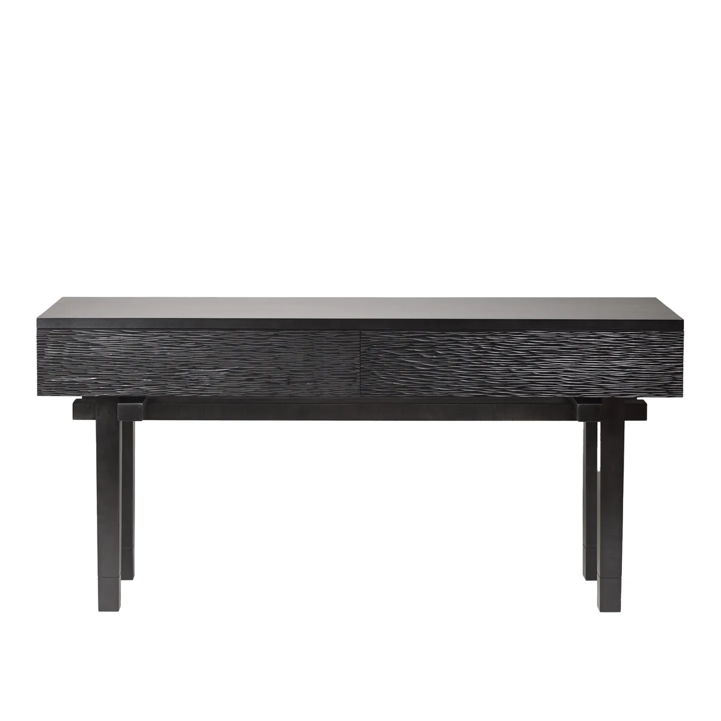 Zanat - Kiam console avlastningsbord med lådor svartbetsad lönn - Byråer - Jean-Marie Massaud - Trä