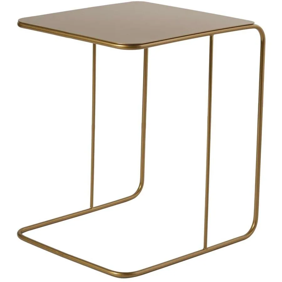 Beistelltisch Blank Gold Metall 47 cm