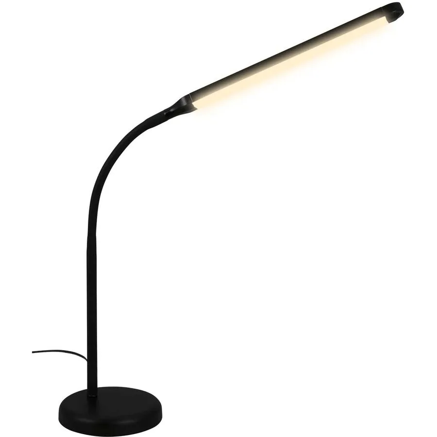 Bürolampe Inna Schwarz Kunststoff/Metall - LED - Lichtfarbe: Warmweiss - LED Energiesparlampen