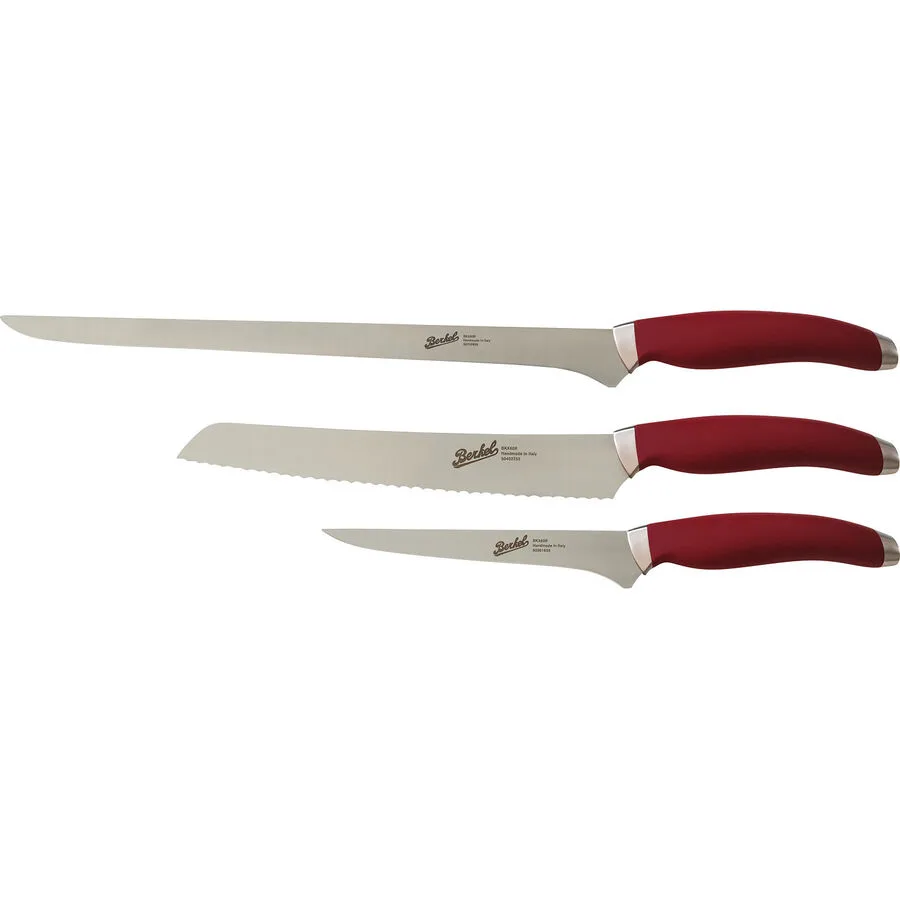 Berkel Messer-Set Teknica rot Stahl