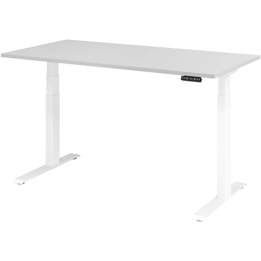 Schreibtisch Office grau Holzwerkstoff B 160 T 80 cm