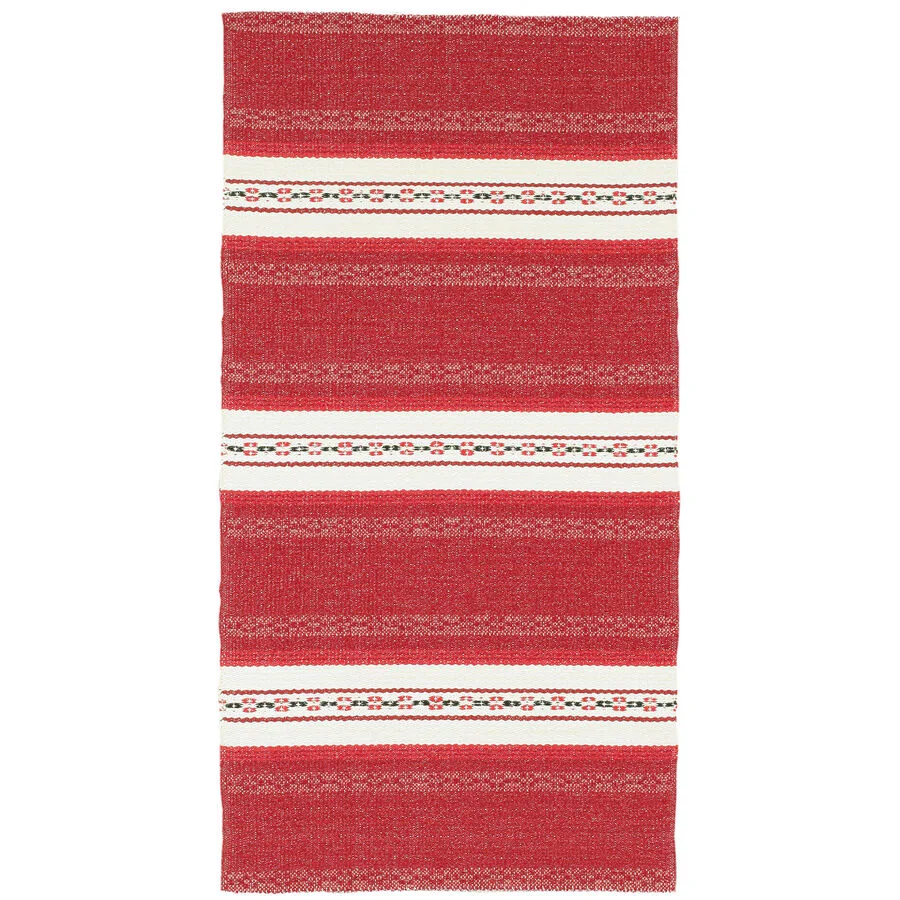 HORREDSMATTAN Outdoor-Teppich Astor red Streifen Mischgewebe 70 x 320 cm
