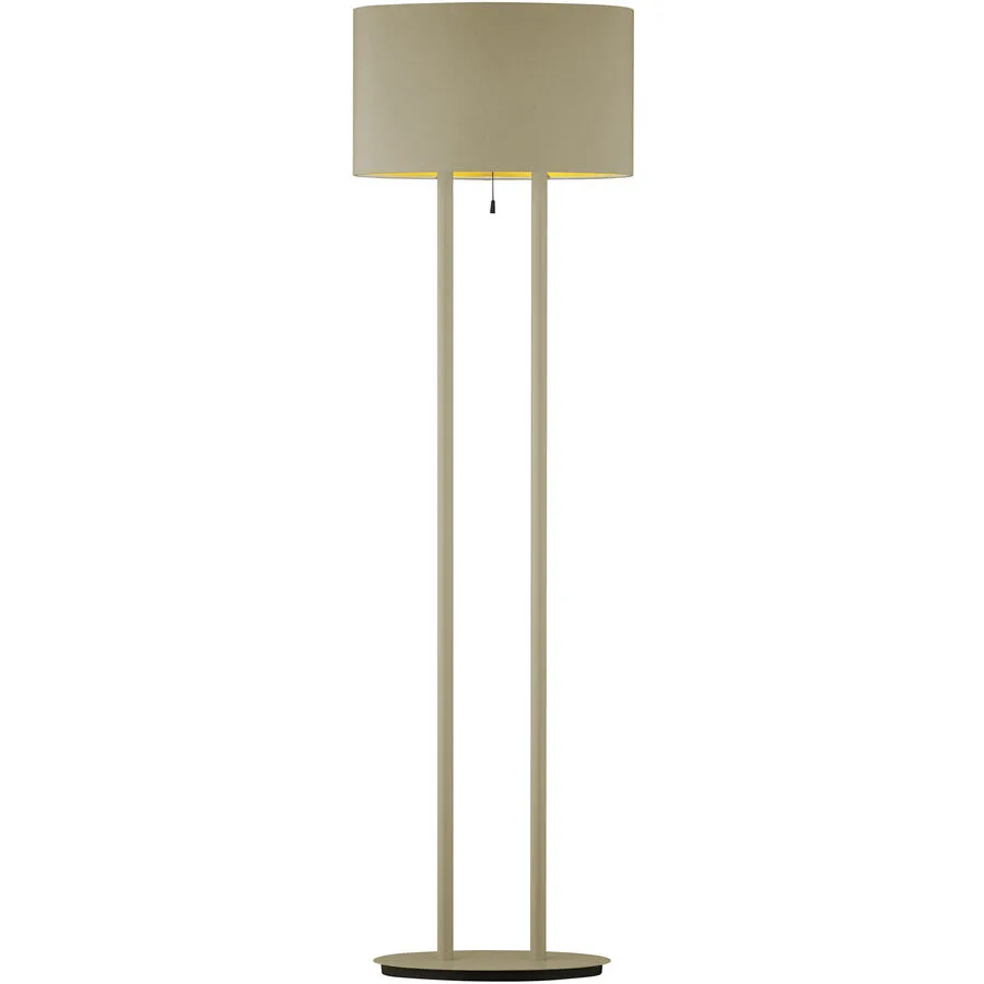 Designer-Stehlampe Bankamp Sempa E27 Sand H 145 cm - Material: Messing - LED - LED Energiesparlampen