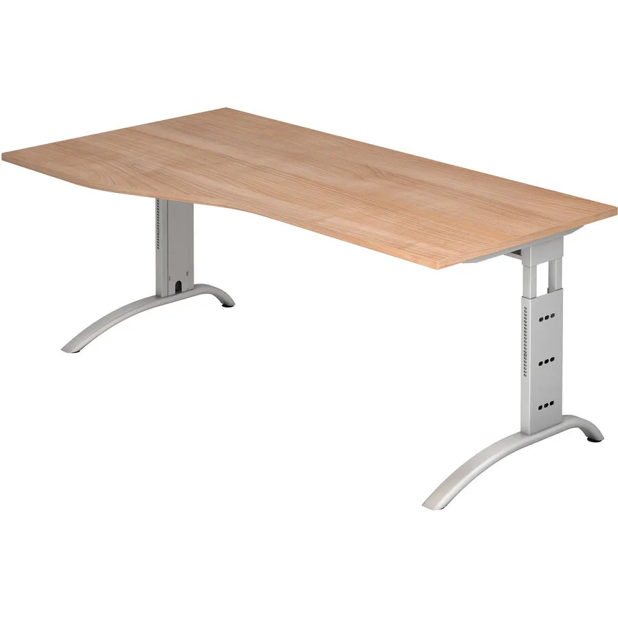 Schreibtisch Office nussbaum Holzwerkstoff B 180 T 100 cm