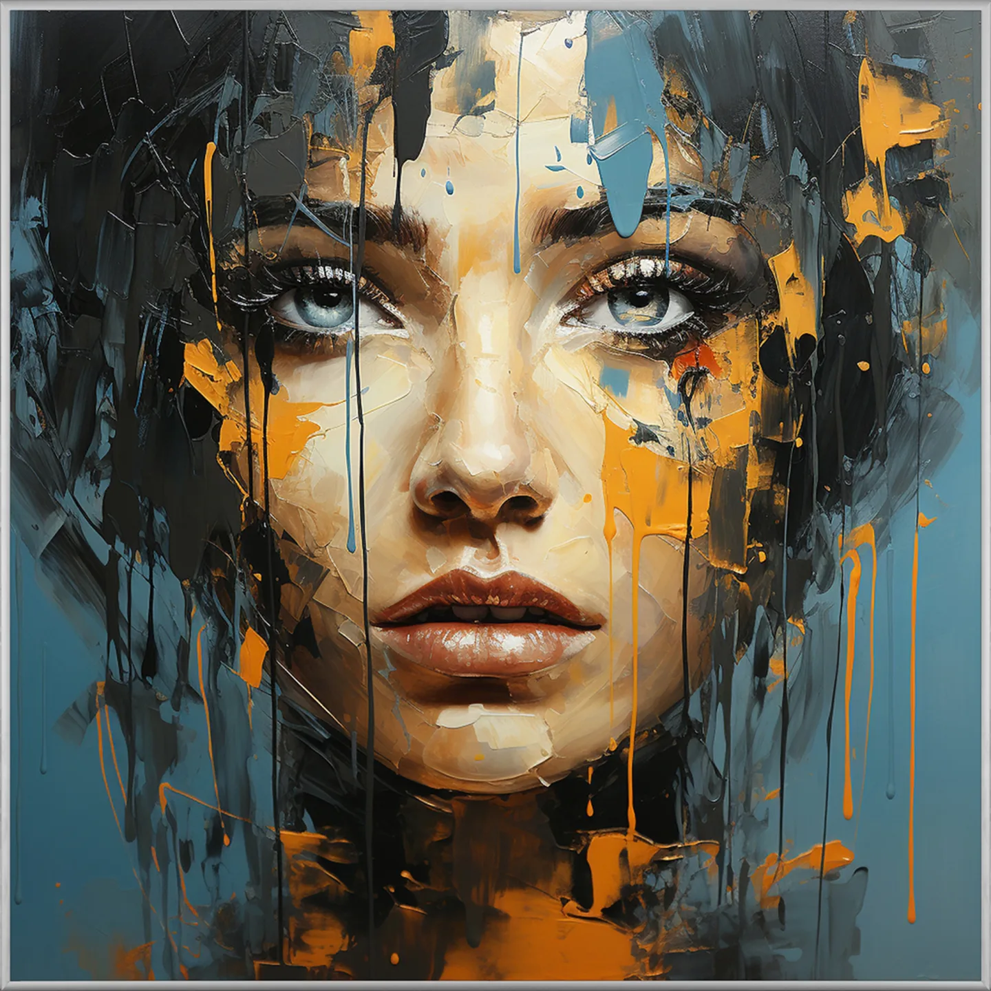 image LAND Bild mit Rahmen Blue Eye Girl | Schubiger Möbel