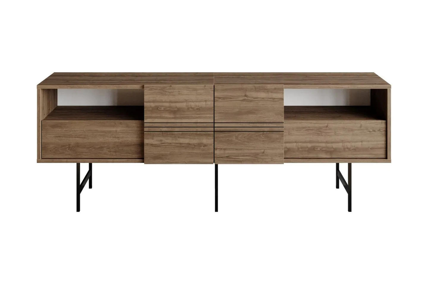 Dasaki Tv-bänk 180 cm - Mörkbrun/Svart