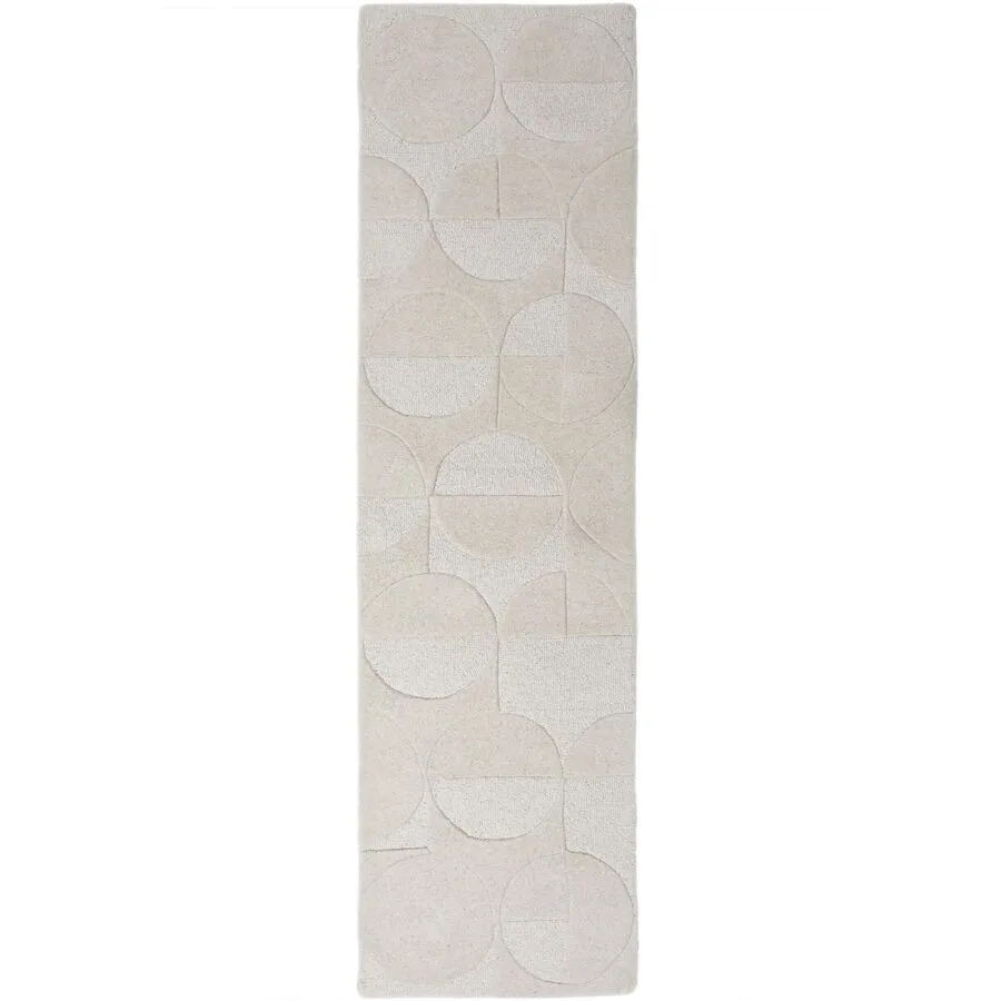 Teppich Gabby Natur 100% Wolle 60 x 230 cm